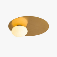 Plafonnier Rond en Métal Moderne