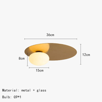 Plafonnier Rond en Métal Moderne  | Marco Lucetti