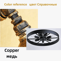 Plafonnier Rond Industriel Rétro Américain en Fer Décoratif | Marco Lucetti