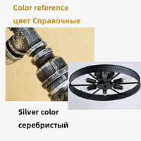 Plafonnier Rond Industriel Rétro Américain en Fer Décoratif | Marco Lucetti