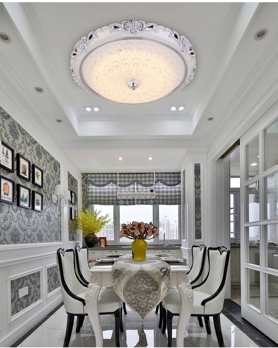 Plafonnier rond LED en acrylique doré | Marco Lucetti