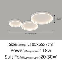 Plafonnier Rond Minimaliste Moderne avec Spectre Complet