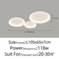 Plafonnier Rond Minimaliste Moderne avec Spectre Complet