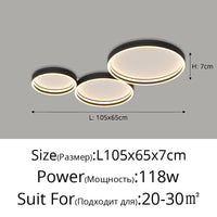 Plafonnier Rond Minimaliste Moderne avec Spectre Complet