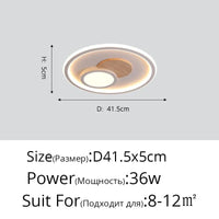Plafonnier rond moderne en bois véritable avec LEDs décoratives - Éclat Naturel | Marco Lucetti A rond de 41,5 cm / Blanc chaud Pas de télécommande