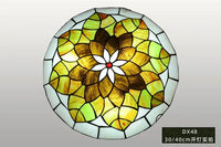 Plafonnier rond ultra-mince Tiffany pour éclairer votre intérieur | Marco Lucetti E / D30cm