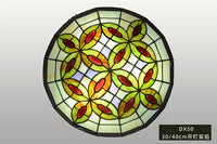 Plafonnier rond ultra-mince Tiffany pour éclairer votre intérieur | Marco Lucetti F / D30cm