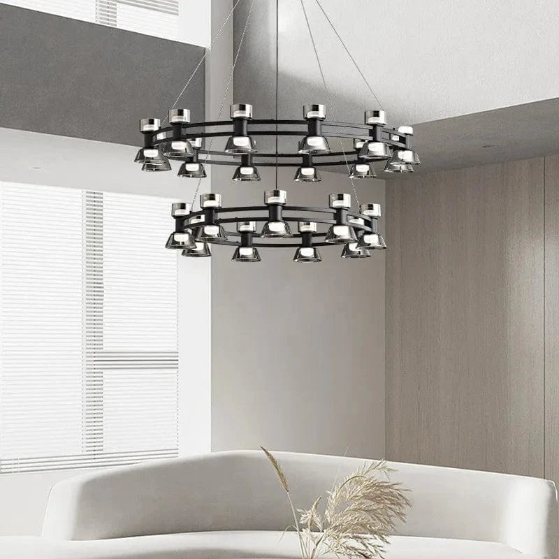 Plafonnier Rond Verre et Cuivre eleganzza | Marco Lucetti