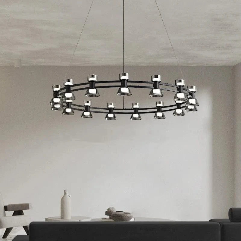 Plafonnier Rond Verre et Cuivre eleganzza | Marco Lucetti