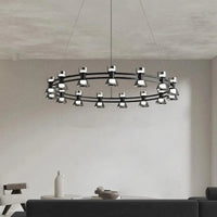 Plafonnier Rond Verre et Cuivre eleganzza | Marco Lucetti