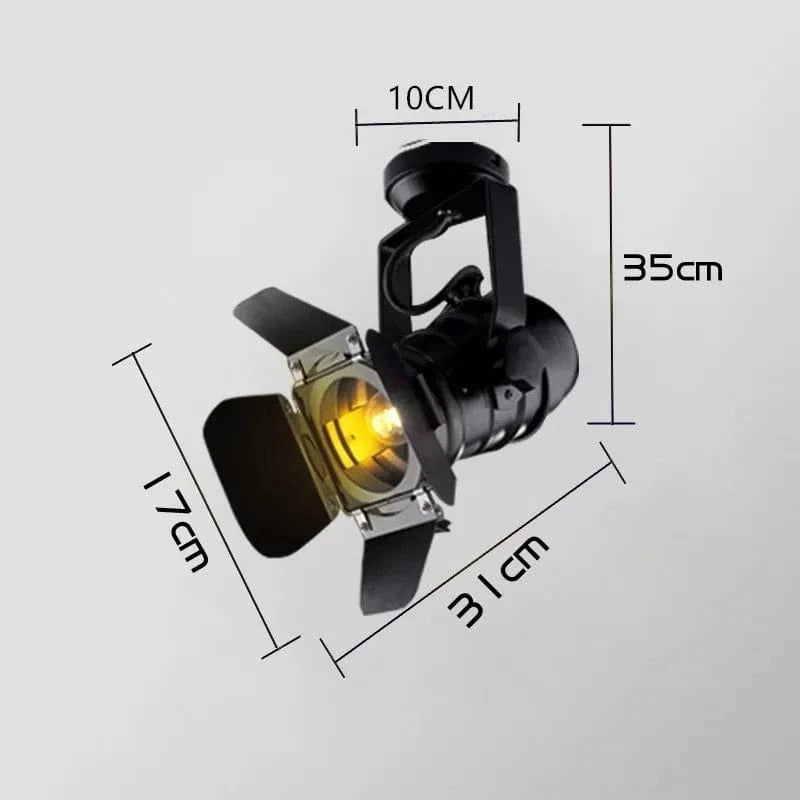Plafonnier Rotatif Rétro Américain pour Bars et Restaurants Industriels | Marco Lucetti Grand 1