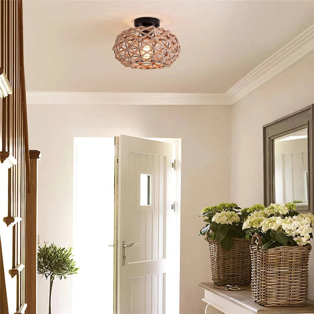 Plafonnier « Rustic Hemp Rope » industrielle | Marco Lucetti