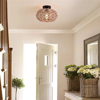 Plafonnier Rustique en Corde de Chanvre - Noir | Marco Lucetti