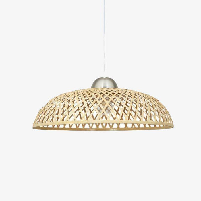 Suspension LED Rustic Asian Rotin