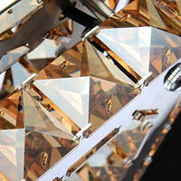 Plafonnier Sala LED Chromé et Cristal | Marco Lucetti