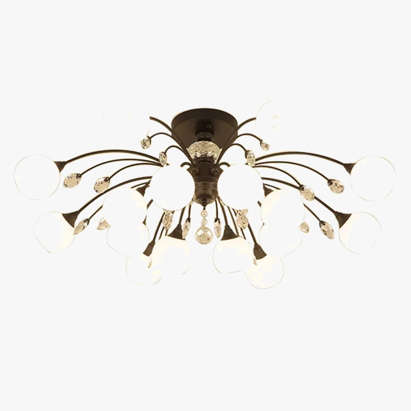 Plafonnier Luxe Cristal Phare - Élégance Brillante