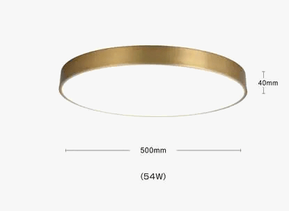 Plafonnier Scandinave Moderne en Cuivre LED Acrylique IWHD | Marco Lucetti