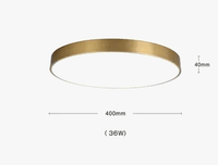 Plafonnier Scandinave Moderne en Cuivre LED Acrylique IWHD | Marco Lucetti