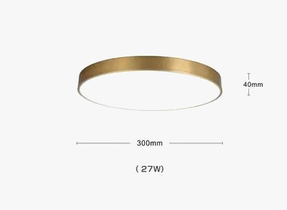 Plafonnier Scandinave Moderne en Cuivre LED Acrylique IWHD | Marco Lucetti