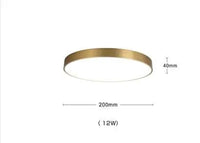 Plafonnier Scandinave Moderne en Cuivre LED Acrylique IWHD | Marco Lucetti