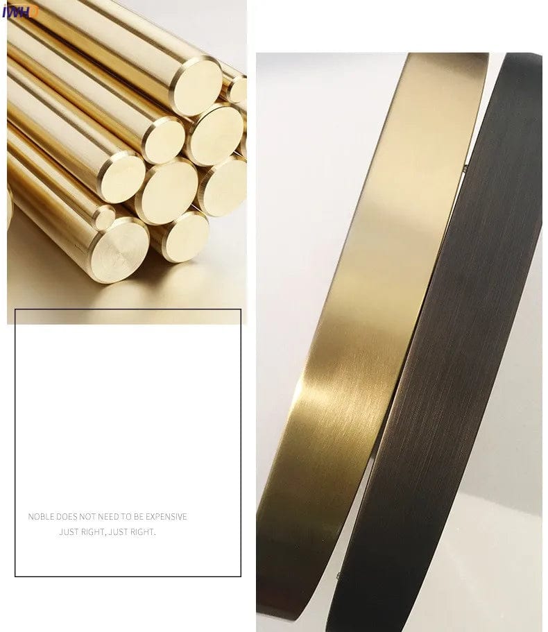 Plafonnier Scandinave Moderne en Cuivre LED Acrylique IWHD | Marco Lucetti