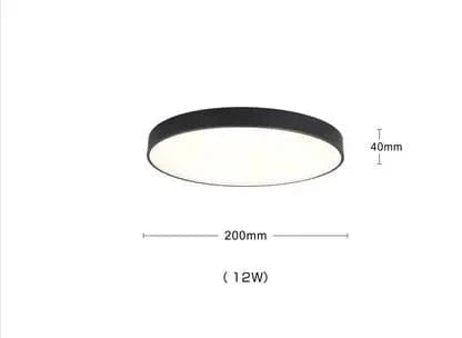 Plafonnier Scandinave Moderne en Cuivre LED Acrylique IWHD | Marco Lucetti Noir
