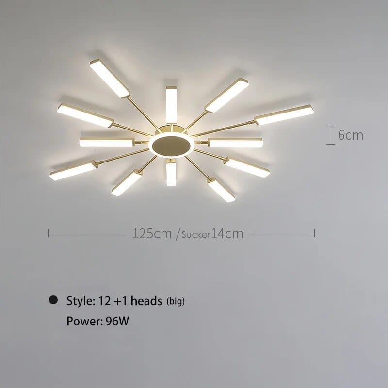 Plafonnier Scandinave Moderne | Marco Lucetti 12 et 1 gros / 3 couleurs