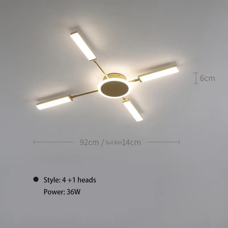 Plafonnier Scandinave Moderne | Marco Lucetti 4 et 1 / 3 couleurs