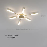 Plafonnier Scandinave Moderne | Marco Lucetti 6 et 1 / 3 couleurs