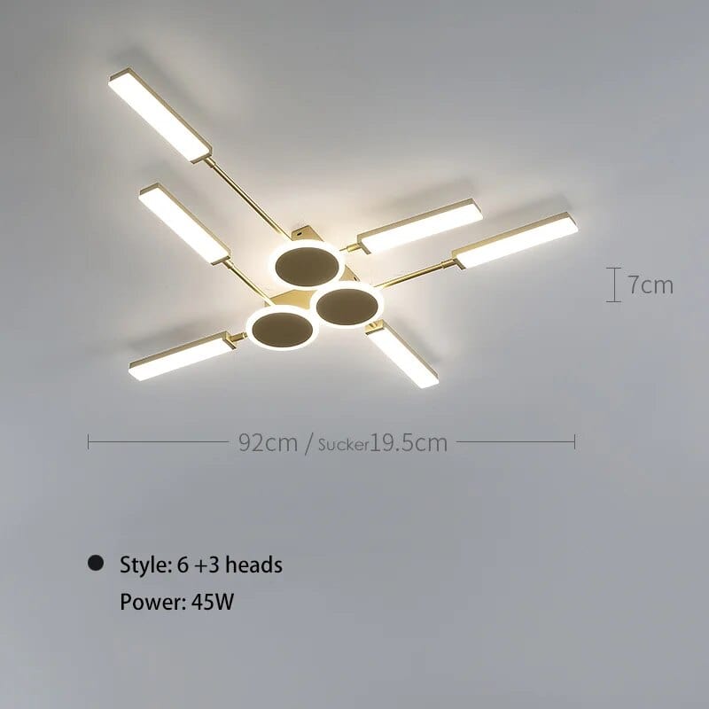 Plafonnier Scandinave Moderne | Marco Lucetti 6 et 3 / 3 couleurs