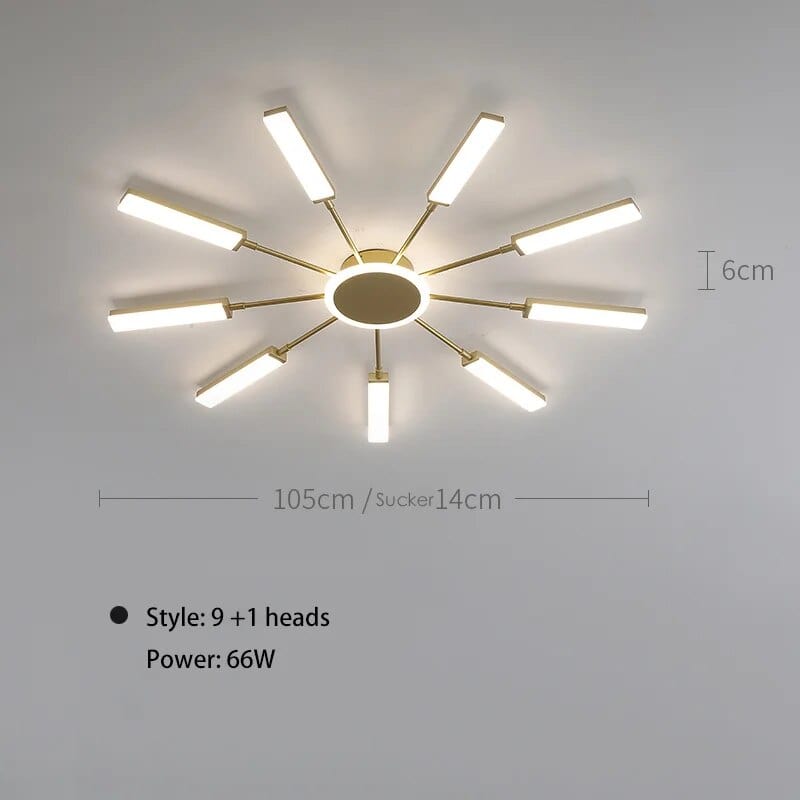 Plafonnier Scandinave Moderne | Marco Lucetti 9 et 1 / 3 couleurs