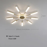 Plafonnier Scandinave Moderne | Marco Lucetti 9 et 1 / 3 couleurs