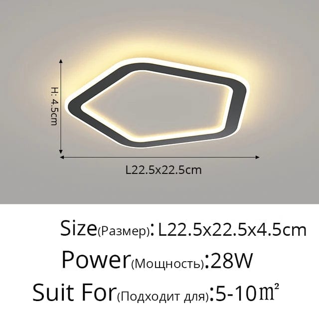 Plafonnier Scandinave Moderne Minimaliste pour Balcon et Chambre | Marco Lucetti