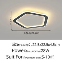 Plafonnier Scandinave Moderne Minimaliste pour Balcon et Chambre | Marco Lucetti