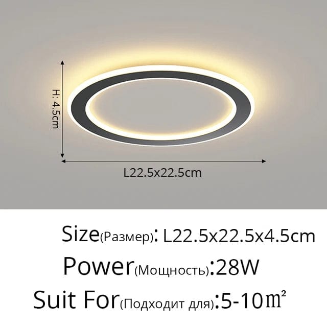 Plafonnier Scandinave Moderne Minimaliste pour Balcon et Chambre | Marco Lucetti