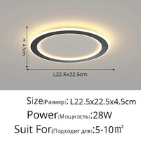 Plafonnier Scandinave Moderne Minimaliste pour Balcon et Chambre | Marco Lucetti