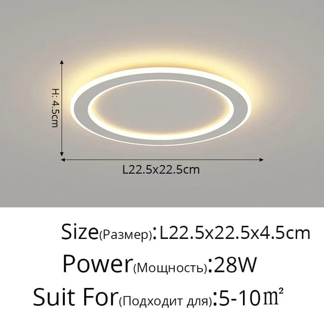 Plafonnier Scandinave Moderne Minimaliste pour Balcon et Chambre | Marco Lucetti