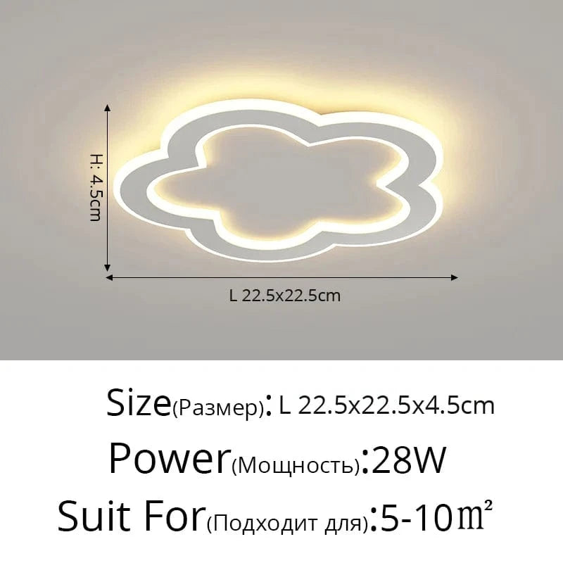 Plafonnier Scandinave Moderne Minimaliste pour Balcon et Chambre | Marco Lucetti Style blanc D L22cm / Lumière chaude 3000K