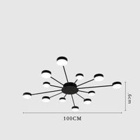 Plafonnier Solaire LED Design | Marco Lucetti 12 / Noir / Froide