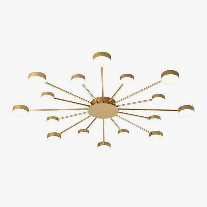Plafonnier Solaire LED Design | Marco Lucetti 16 / Doré / Froide