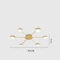 Plafonnier Solaire LED Design | Marco Lucetti 6 / Doré / Froide
