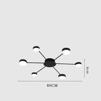 Plafonnier Solaire LED Design | Marco Lucetti 6 / Noir / Froide