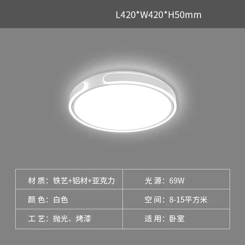 Plafonnier Sophistiqué et Moderne | Marco Lucetti Rond-Blanc / Gradation tricolore