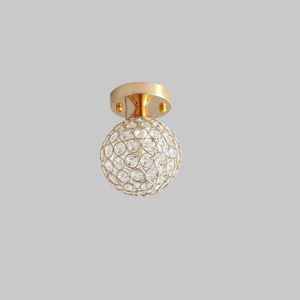 Plafonnier sphérique LED design en métal Palaos. | Marco Lucetti Doré / 12cm
