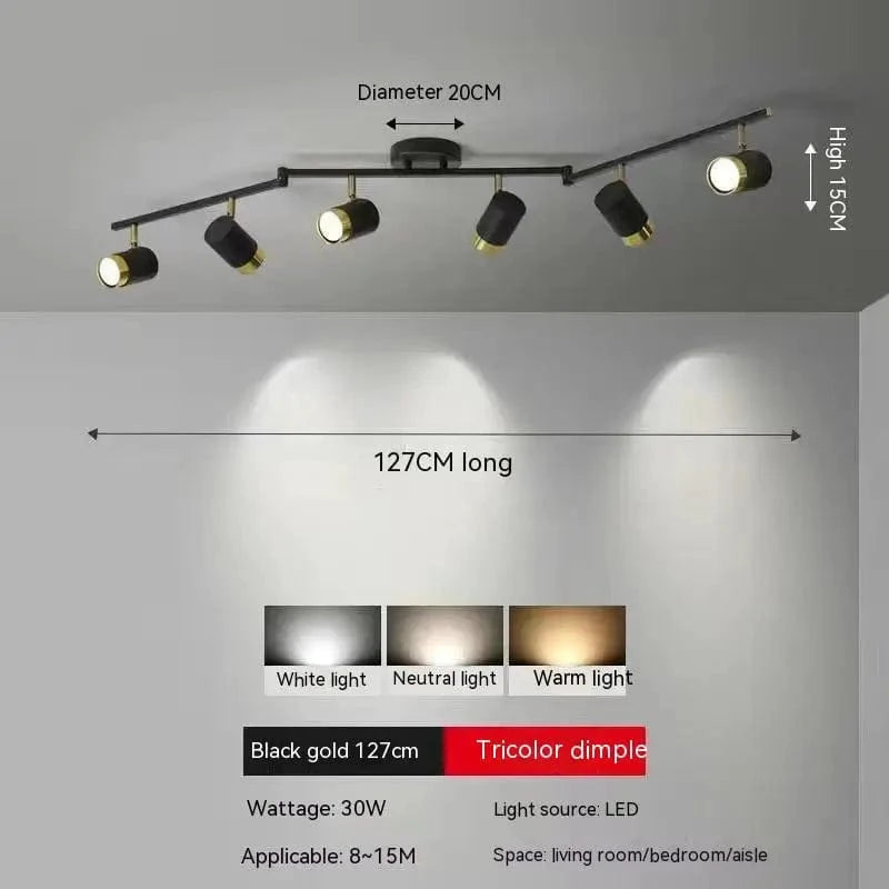 Plafonnier Spot Led | Marco Lucetti C 6 têtes