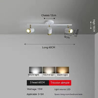 Plafonnier Spot Led | Marco Lucetti D 3 têtes
