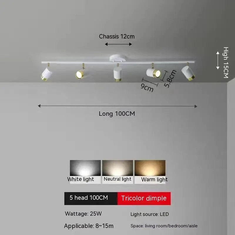 Plafonnier Spot Led | Marco Lucetti D 5 têtes