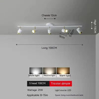 Plafonnier Spot Led | Marco Lucetti D 5 têtes