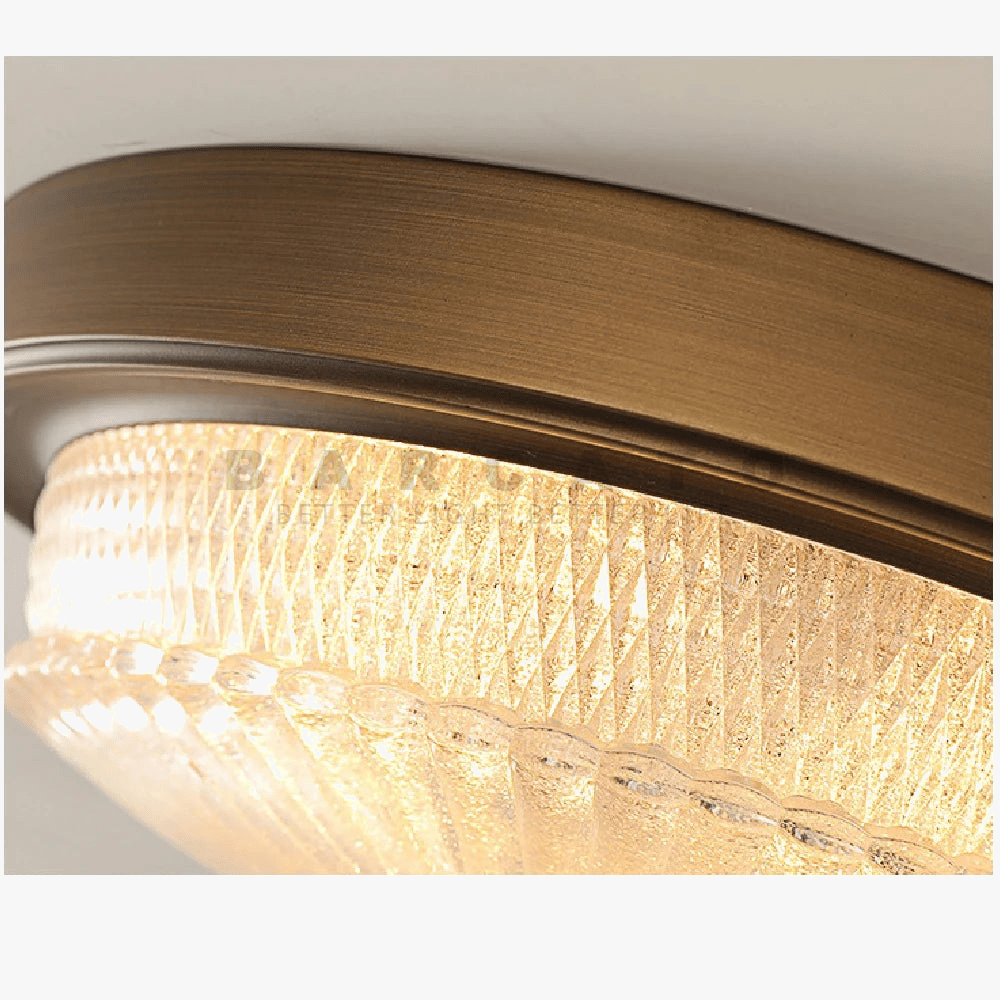 Plafonnier Style américain LED - Couloir Allée - Blanc - Verre dépoli - Abat-jour - Lanternes de décoration | Marco Lucetti