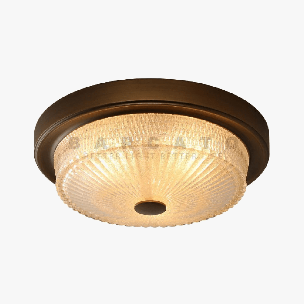 Plafonnier Style américain LED - Couloir Allée - Blanc - Verre dépoli - Abat-jour - Lanternes de décoration | Marco Lucetti